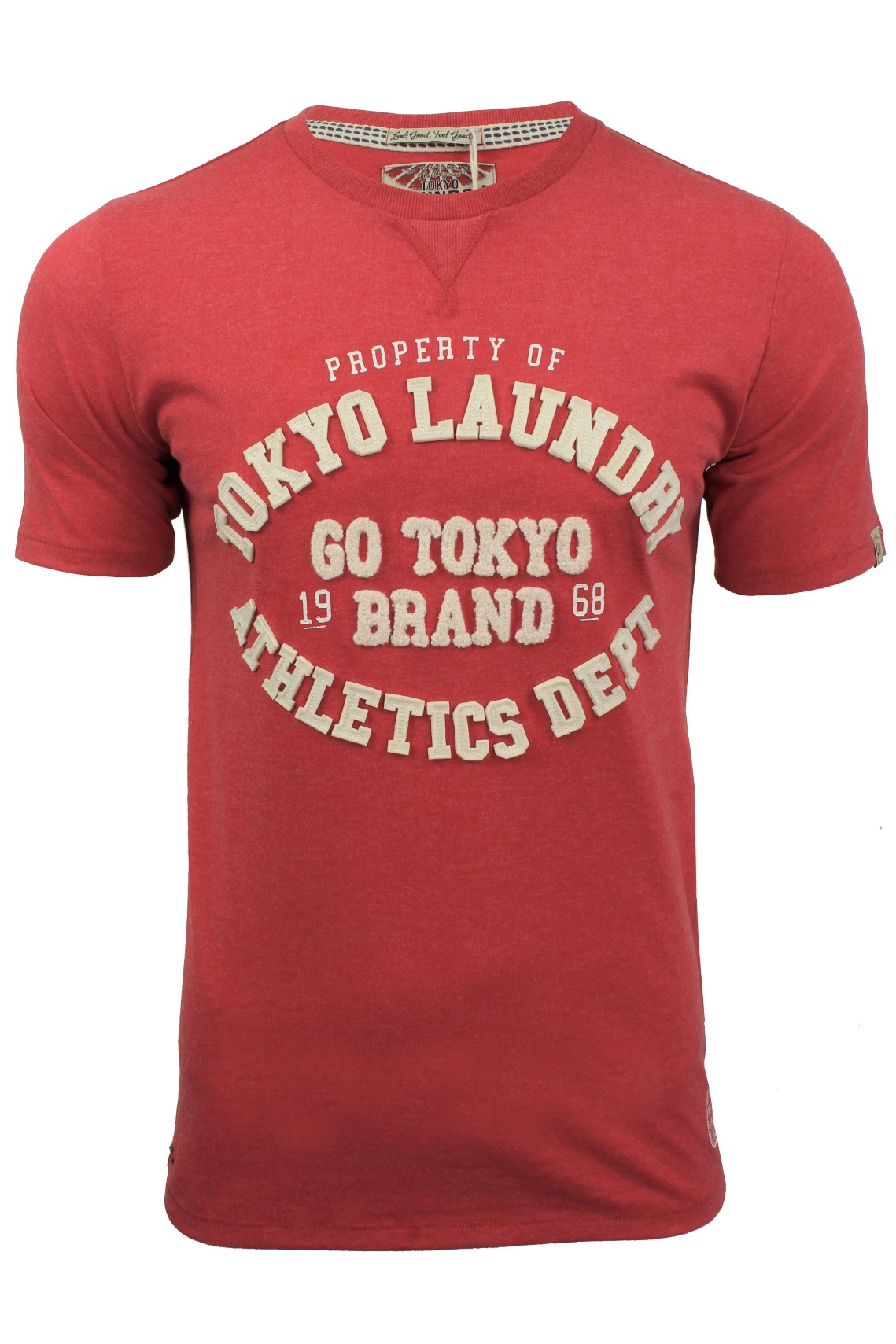 Mens Crew Neck T-Shirt by Tokyo Laundry Montauk Combed Cotton - Picture 7 of 8