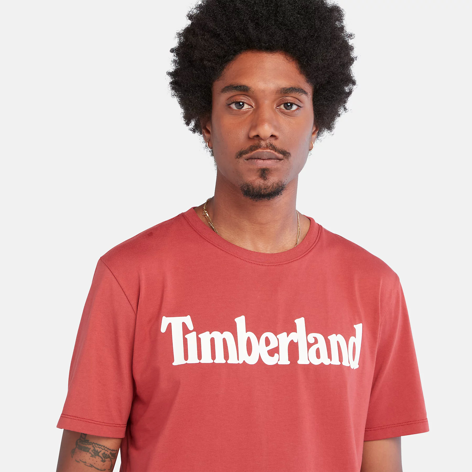 Camiseta Timberland Para Hombres Kennebec River Linea Logo Cuello Redondo Camiseta Manga Corta - Imagen 19 de 28