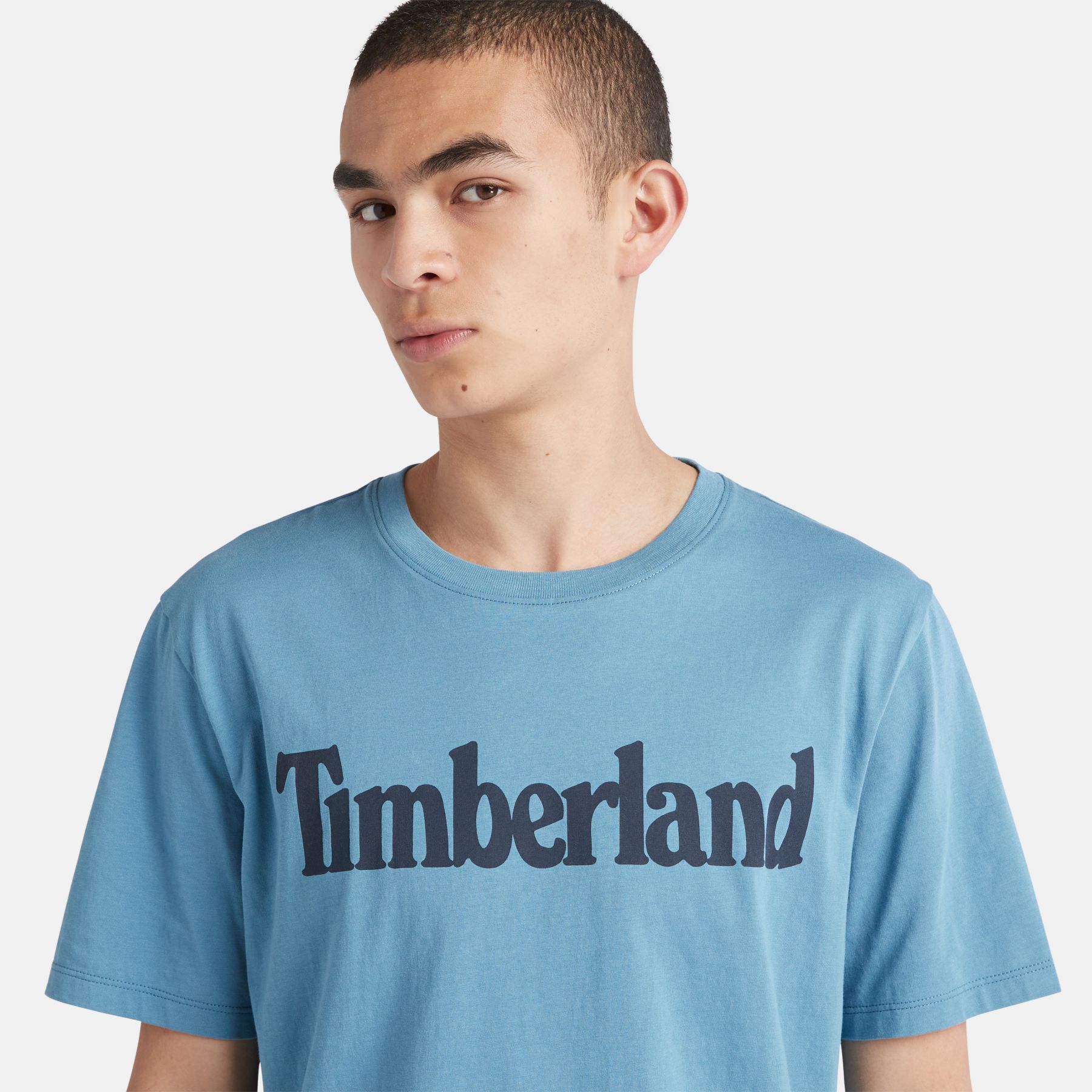 Camiseta Timberland Para Hombres Kennebec River Linea Logo Cuello Redondo Camiseta Manga Corta - Imagen 13 de 28