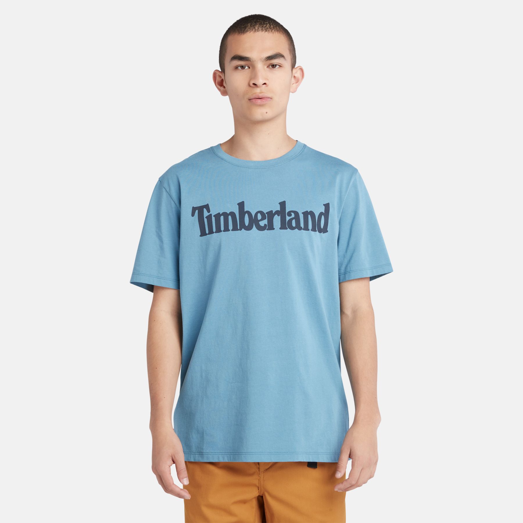 Camiseta Timberland Para Hombres Kennebec River Linea Logo Cuello Redondo Camiseta Manga Corta - Imagen 14 de 28