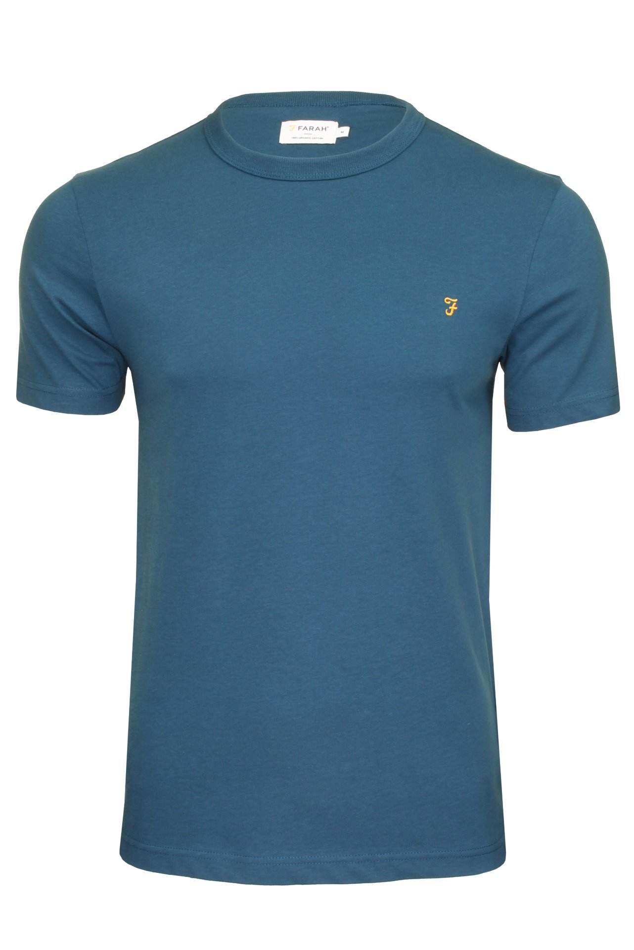 Farah T-shirt Col vendu Rond 'Danny' pour Homme - Manches Courtes