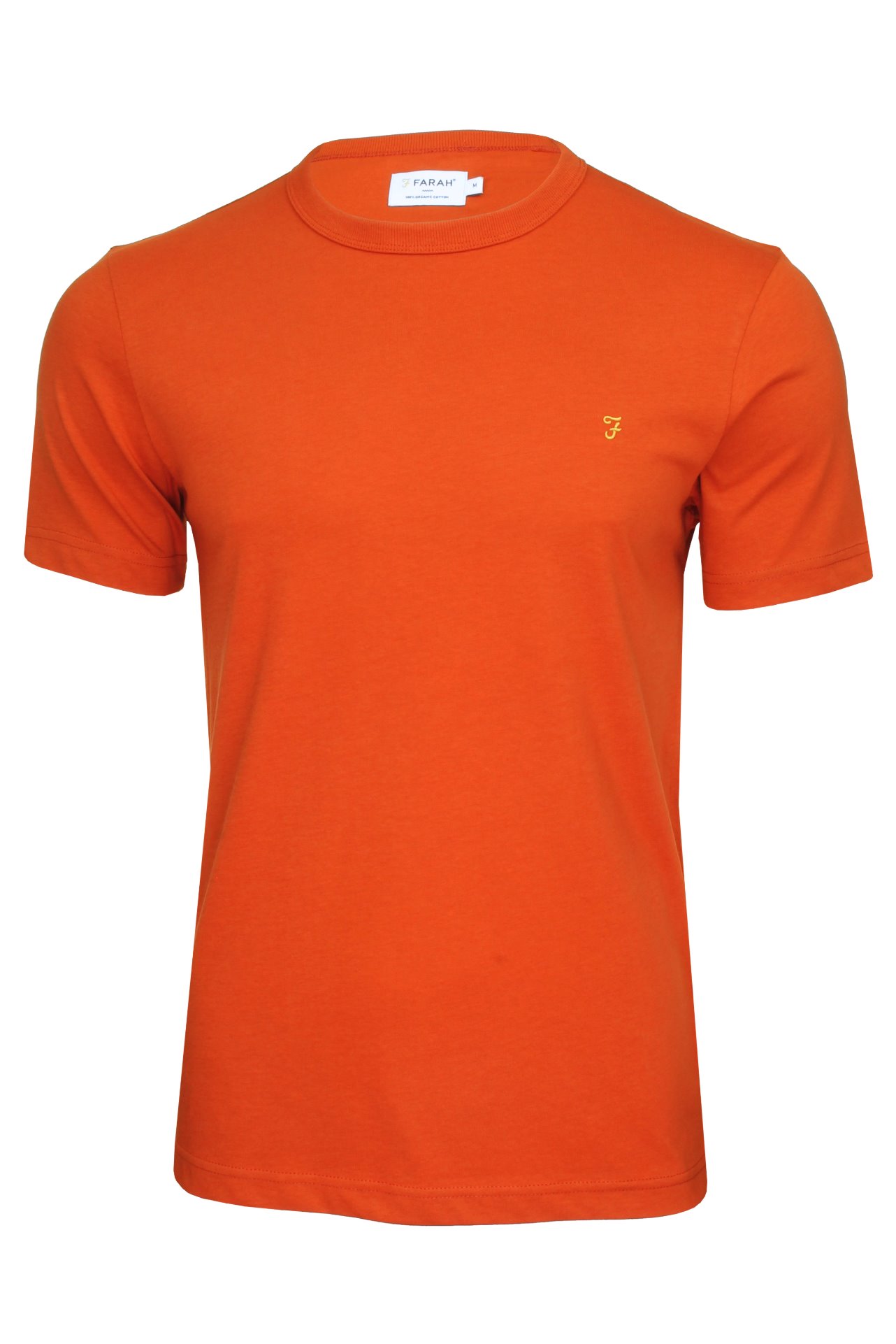 Farah T-shirt Col tendance Rond 'Danny' pour Homme - Manches Courtes
