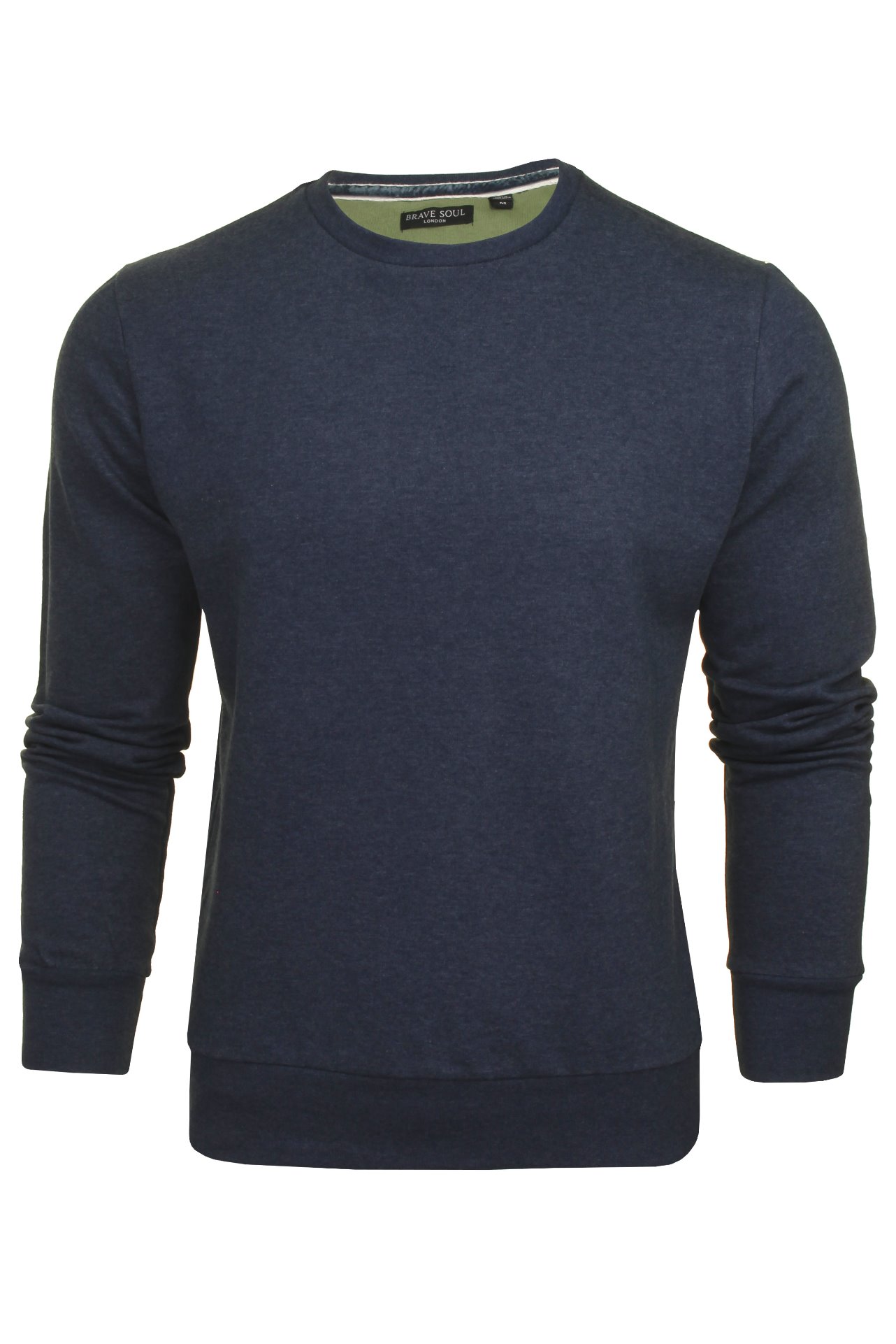 Mens Sweater Jumper Brave Soul Jones Crew Neck - Picture 95 of 109