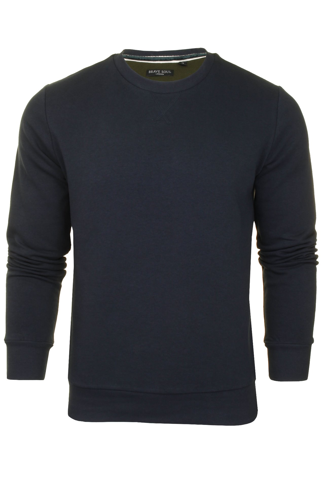 Mens Sweater Jumper Brave Soul Jones Crew Neck - Picture 12 of 109