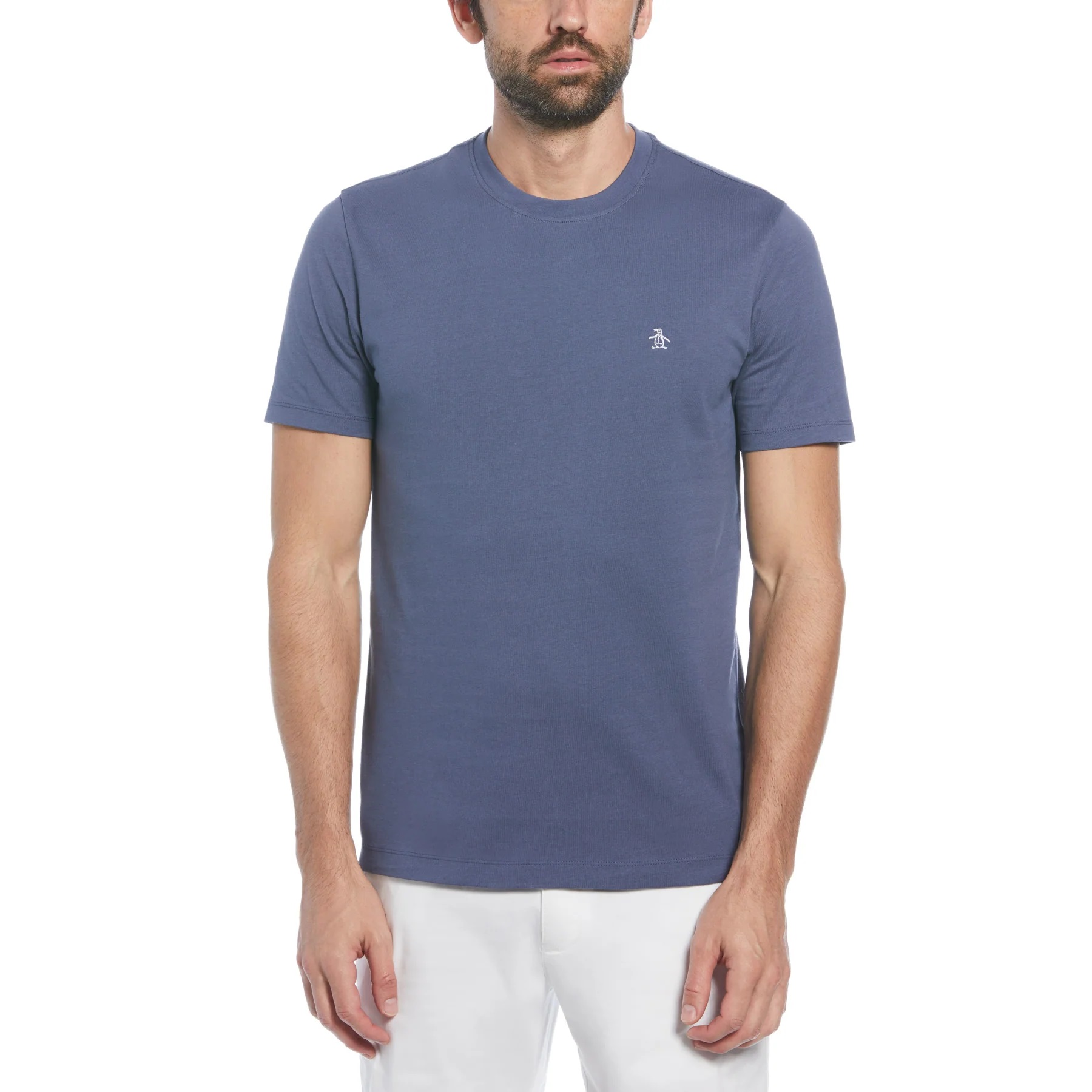 Original Penguin T-shirt soldes en Coton Bio avec Logo pour Homme - Manches Courtes