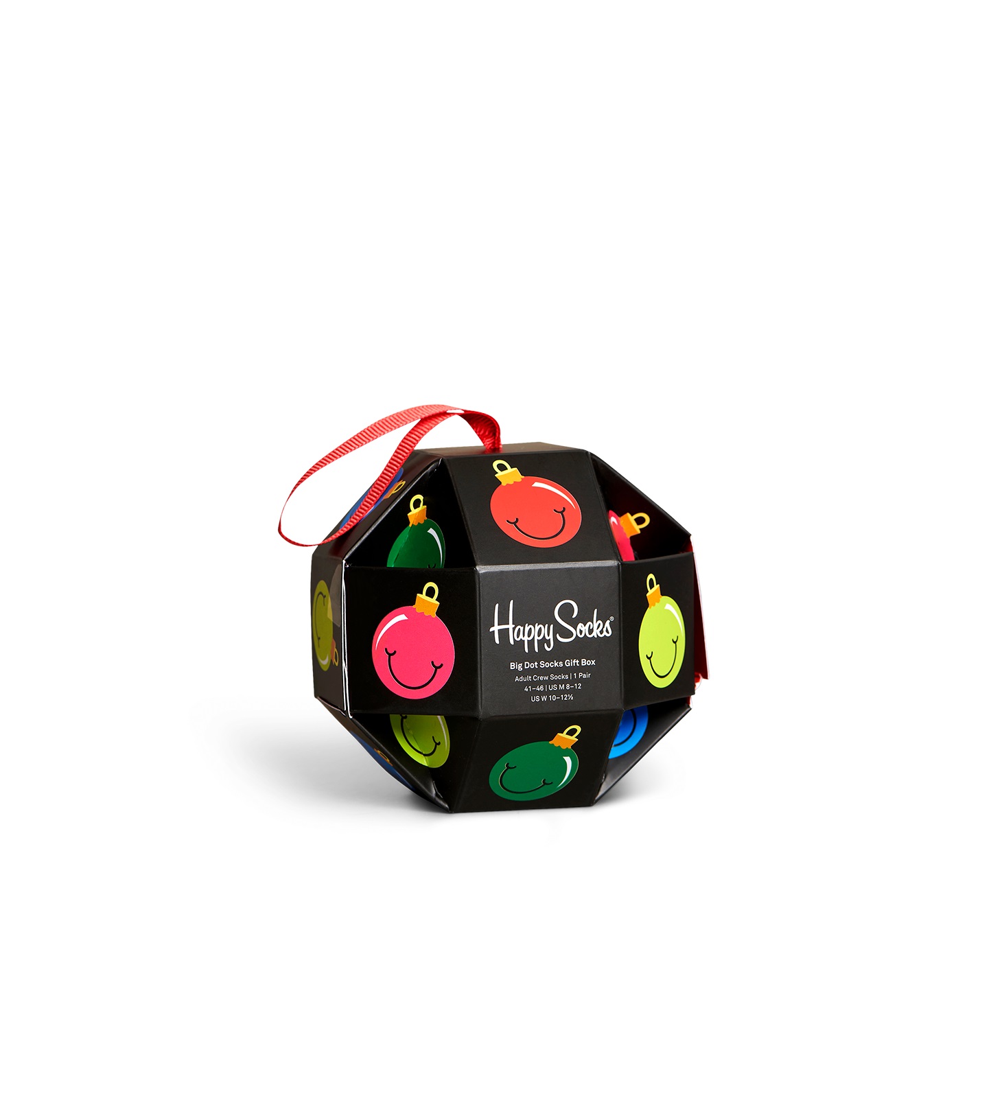 Happy Socks Bauble Crew Christmas Sock Gift Boxed (1-Pair) - Picture 4 of 15