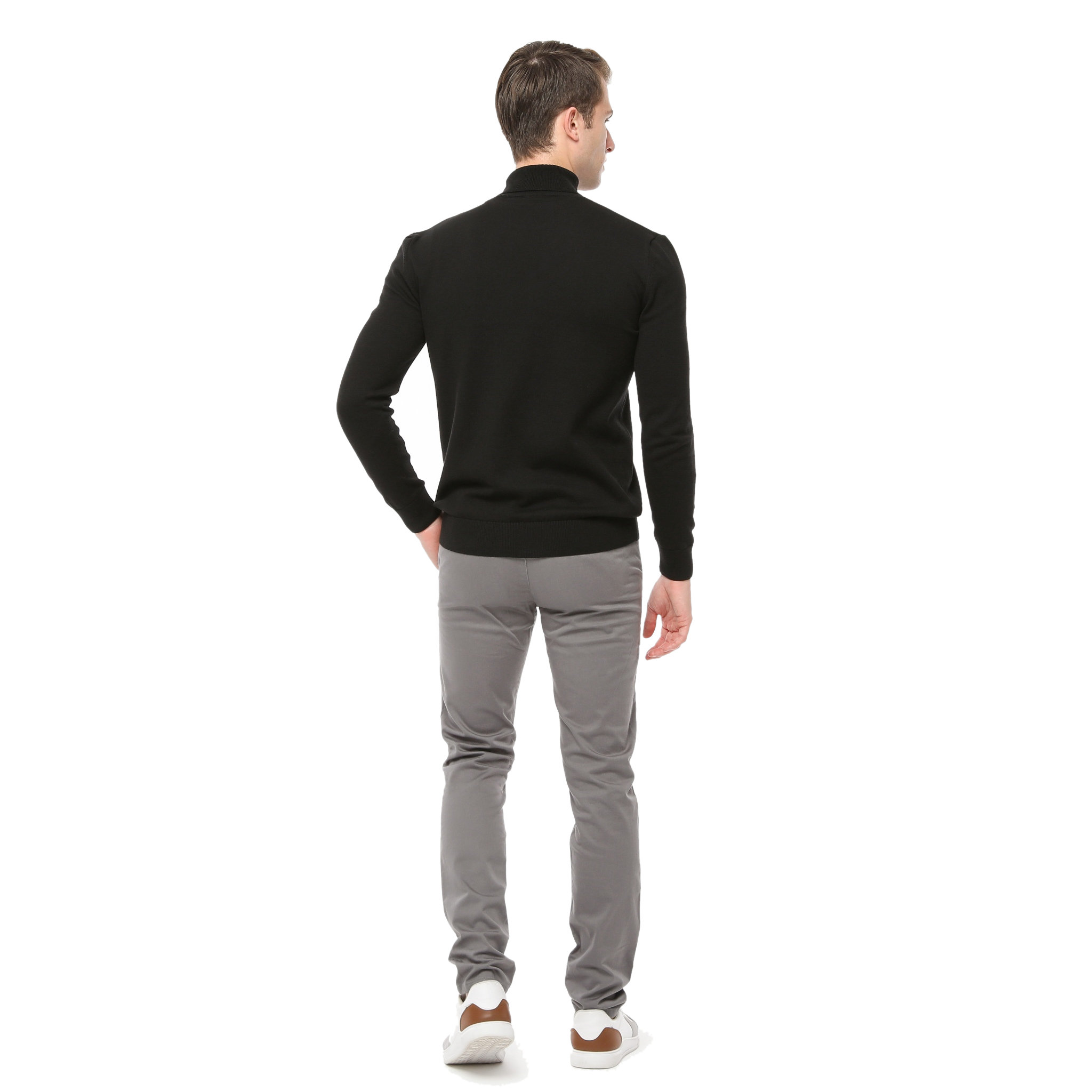 Saltador de cuello rodante Xact para hombre - 100 % algodón - manga larga - Imagen 14 de 37