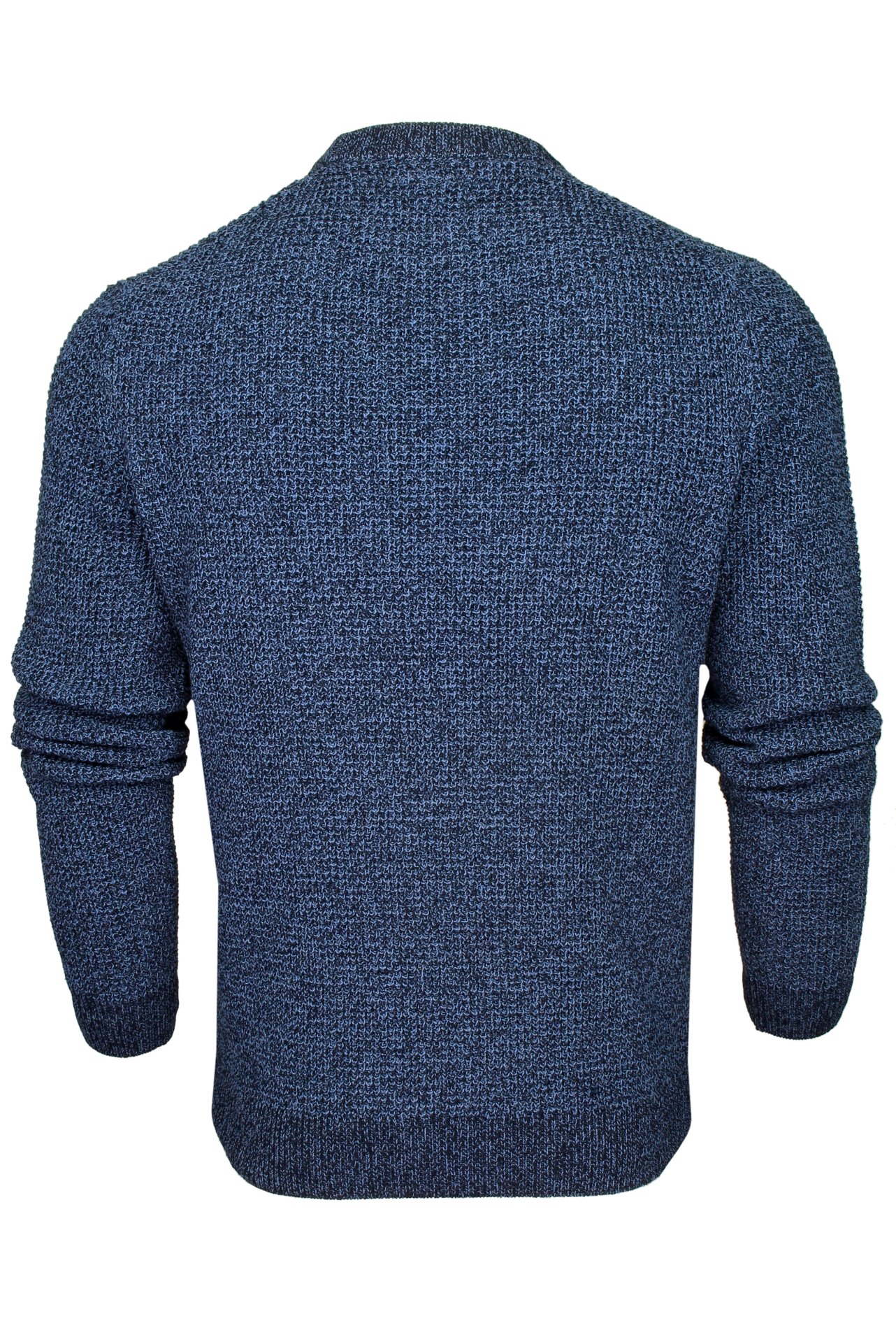 Xact Mens Twist Waffle Knit Crew Neck Jumper - Picture 10 of 22