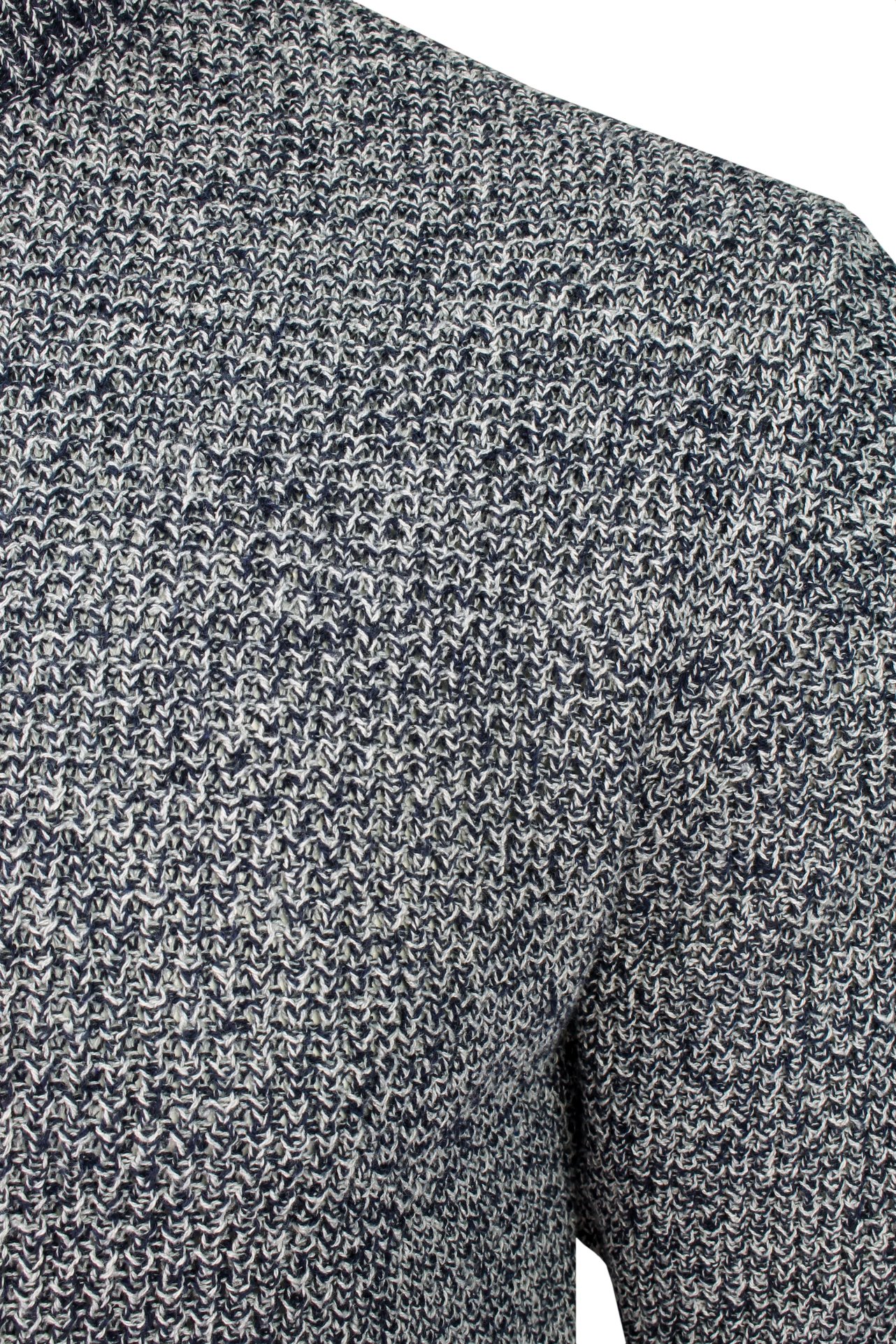 Xact Mens Twist Waffle Knit Crew Neck Jumper - Picture 16 of 22