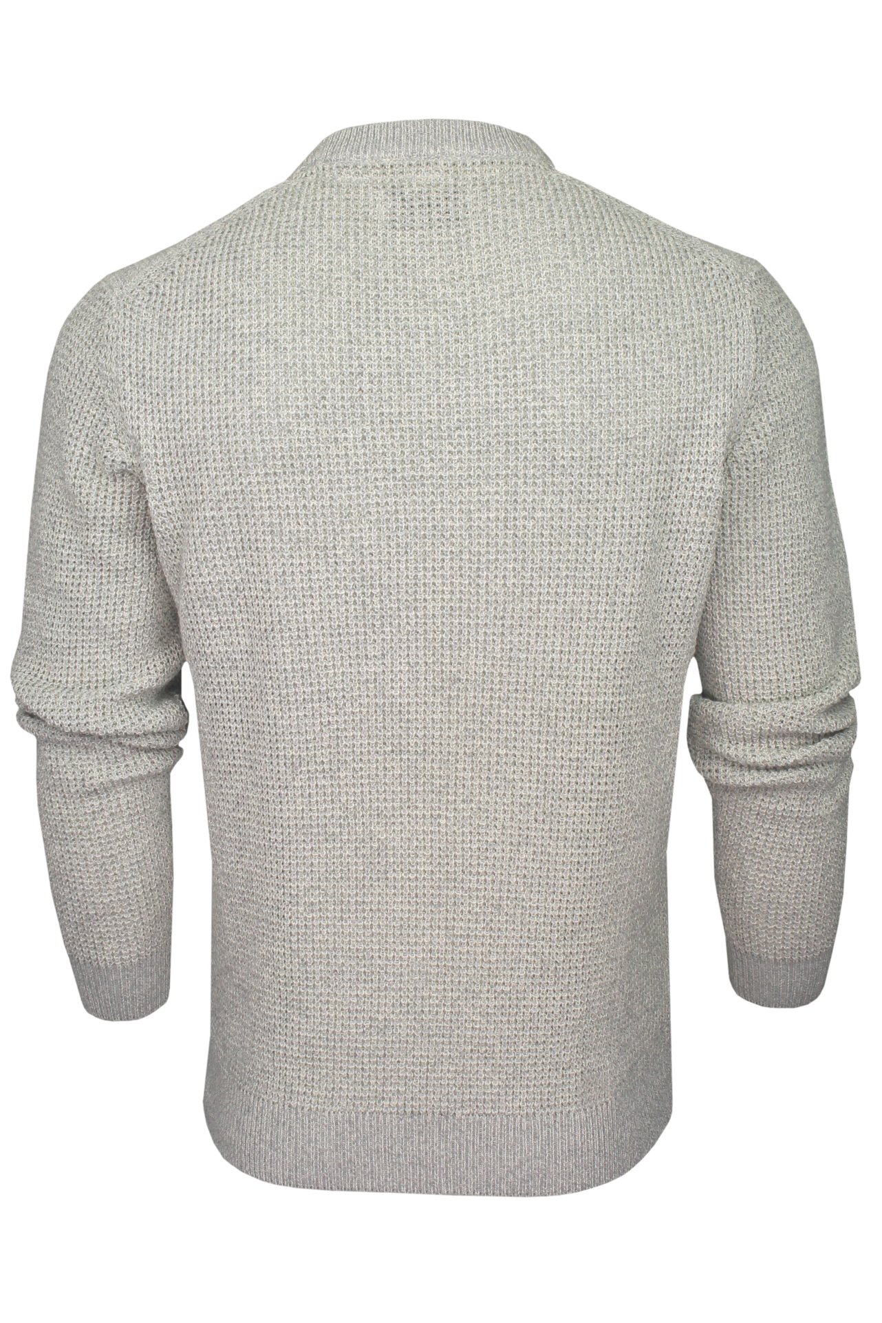 Xact Mens Twist Waffle Knit Crew Neck Jumper - Picture 19 of 22