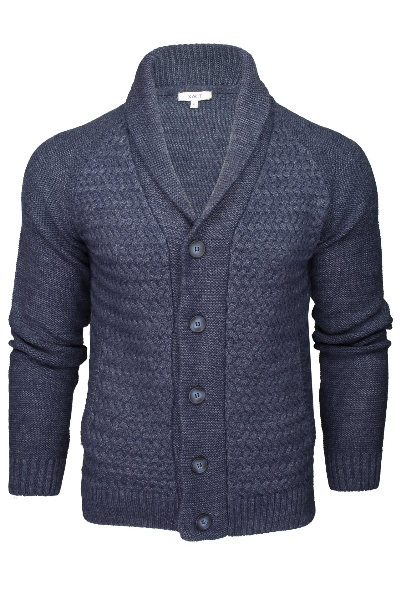 Xact Herren Strickjacke, Raglanärmel, Schalkragen, Zopfmuster - Bild 11 von 15