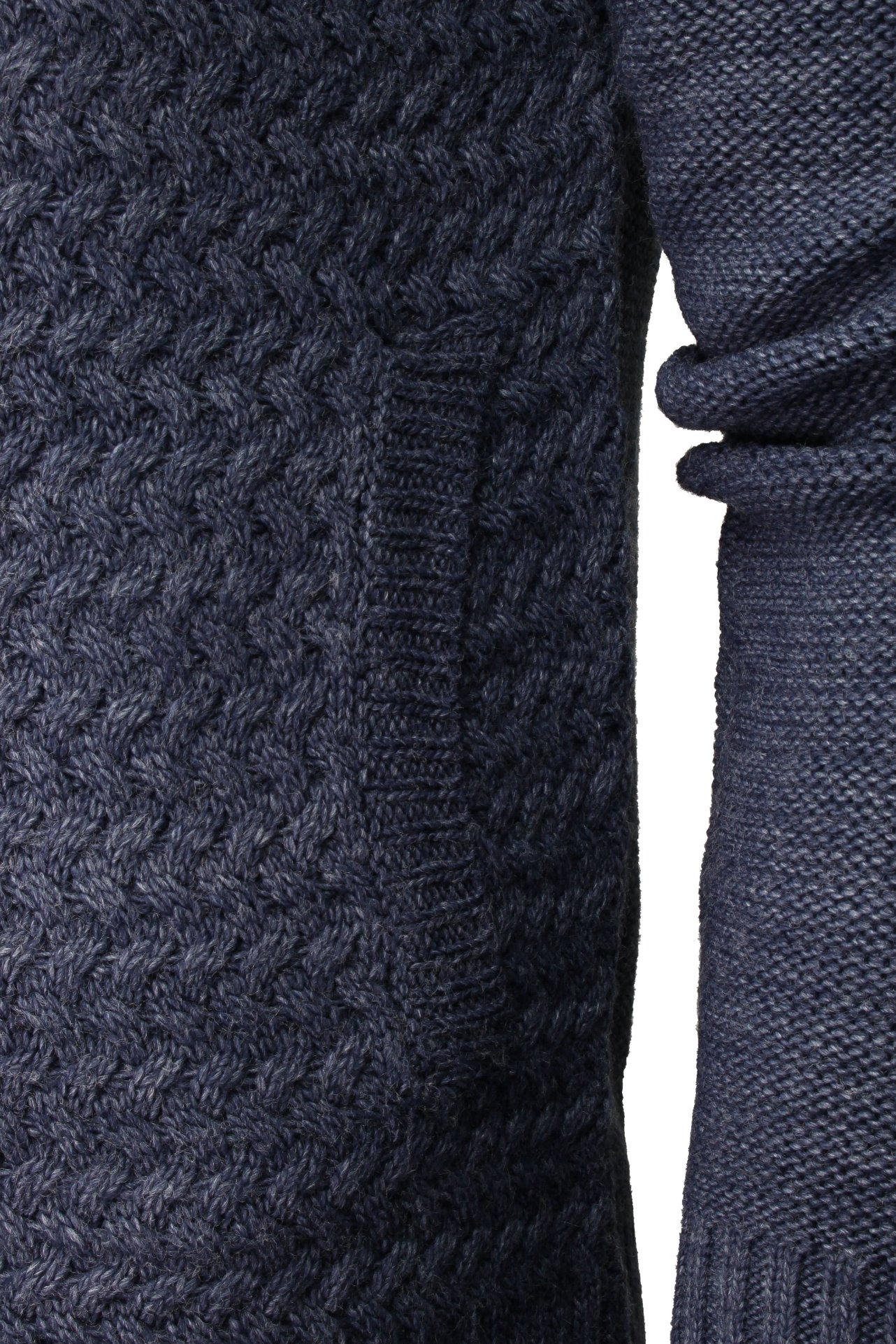 Xact Herren Strickjacke, Raglanärmel, Schalkragen, Zopfmuster - Bild 12 von 15
