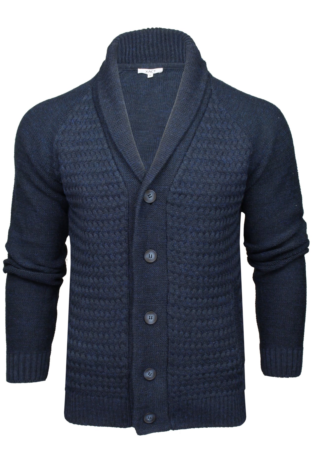 Xact Herren Strickjacke, Raglanärmel, Schalkragen, Zopfmuster - Bild 13 von 15