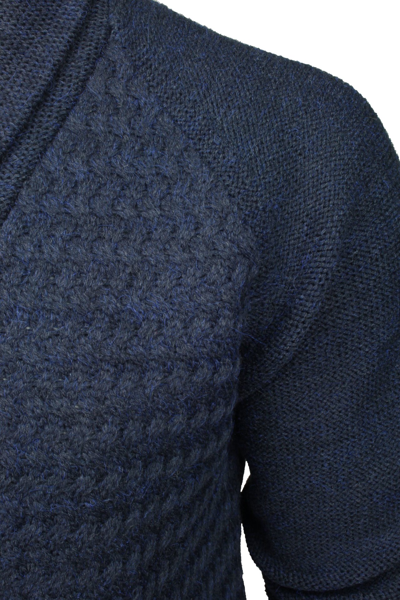 Xact Herren Strickjacke, Raglanärmel, Schalkragen, Zopfmuster - Bild 14 von 15